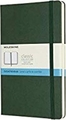 Moleskine Large Dotted Hardcover Notebook: Myrtle Green