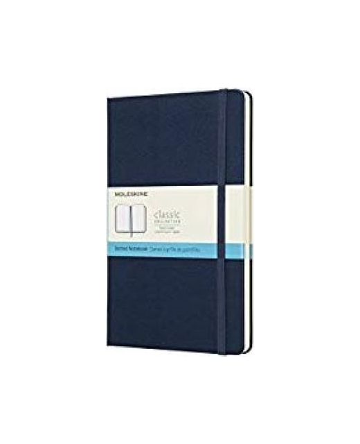 Moleskine Sapphire Blue Notebook Large Dotted Hard