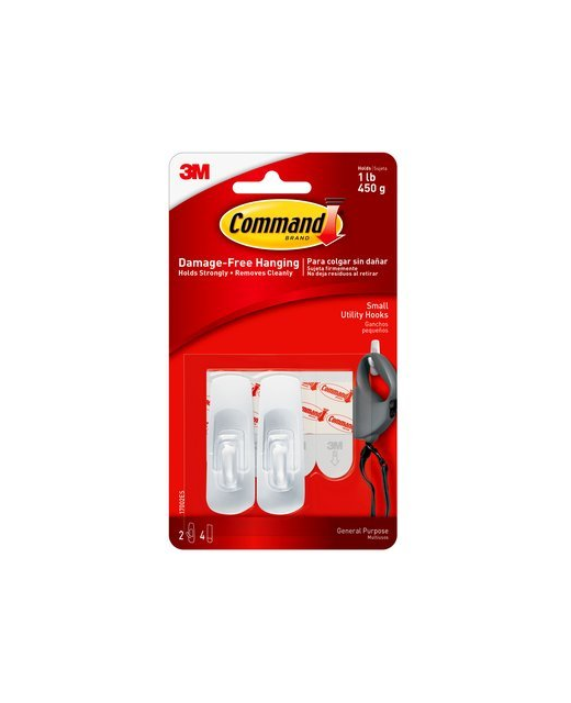 HOOKS 3M COMMAND SMALL PK 2