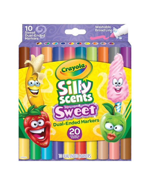SILLY SCENTS 10PK DUAL ENDED MARKERS