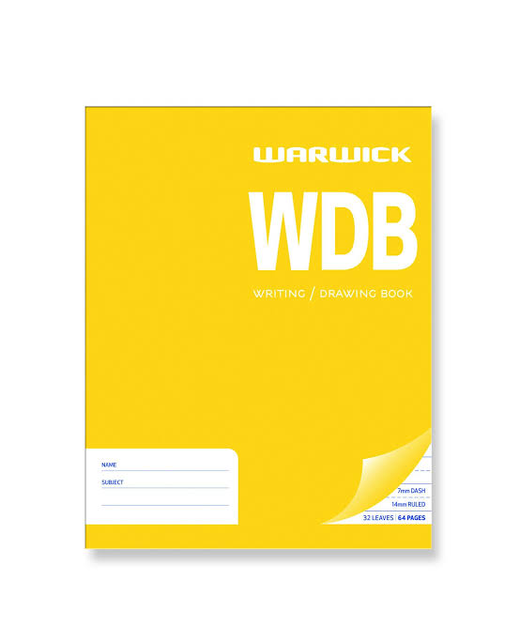 EXERCISE BOOK WARWICK WDB BLANK & RULED