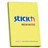 STICKN NOTES 76X50 100SHT NEON LEMON