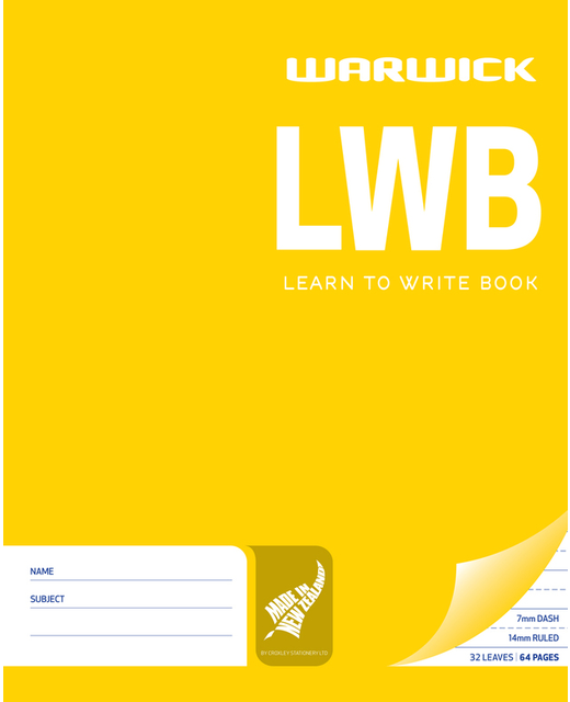 EXERCISE BOOK WARWICK LWB 255X205MM 32LF LARGE