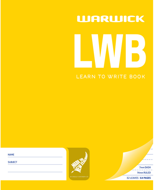 EXERCISE BOOK WARWICK LWB 255X205MM 32LF LARGE