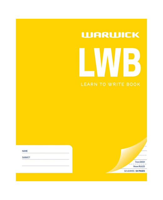 WARWICK EXERCISE BOOK LWB 255X205MM 32LF LARGE