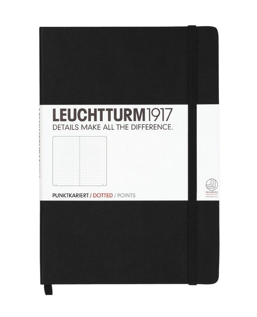 JOURNAL A5 DOT LEUCHTTURM 1917 BLACK