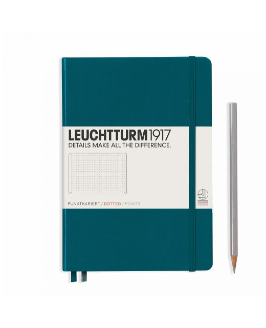 JOURNAL A5 DOTTED LEUCHTTURM 1917 PACIFIC GREEN