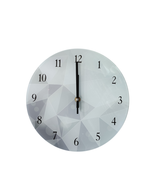 Geometric Glass Wall Clock