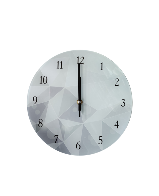 Geometric Glass Wall Clock