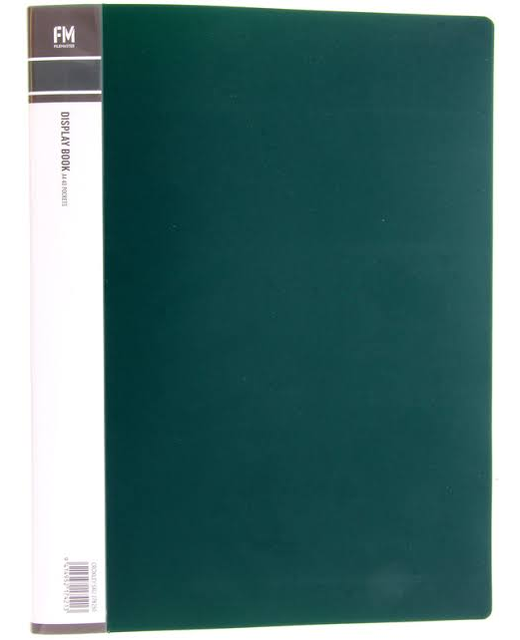 Display Book Fm A4 40 Pocket Forrest Green