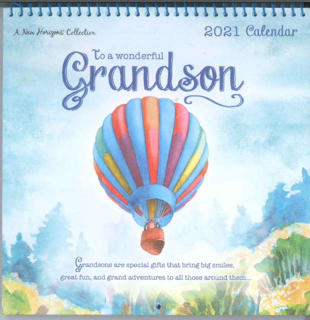 CALENDAR 2021 FOR ARTS SAKE GRANDSON Gifts & Greeting CardsCalendars