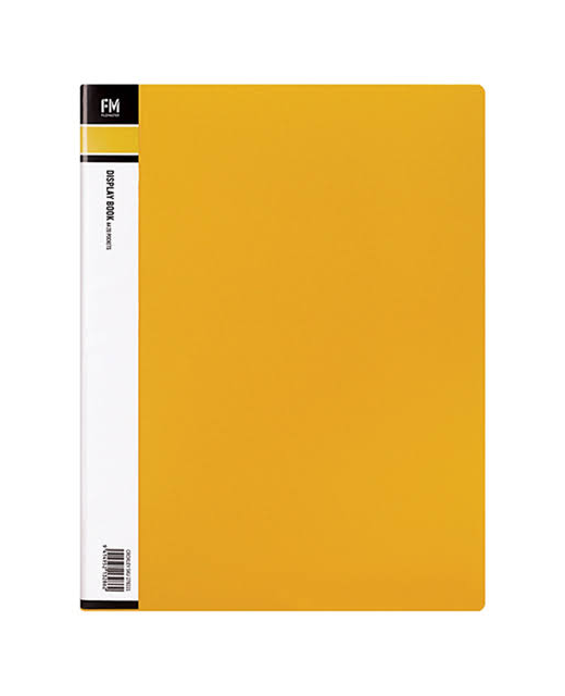 Display Book Fm A4 20 Pocket Yellow