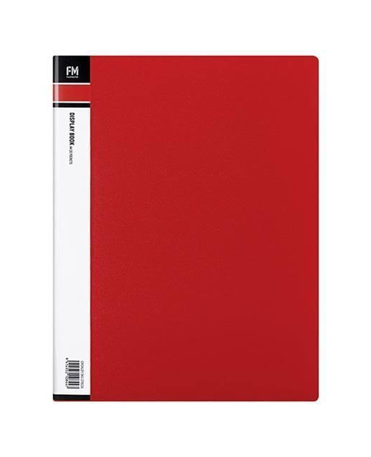 Display Book Fm A4 20 Pocket Red