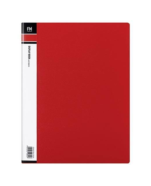 Display Book Fm A4 20 Pocket Red