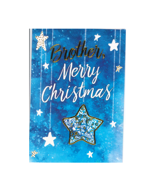 FORA XMAS CARDS BLUE WATERCOLOUR-BROTHER