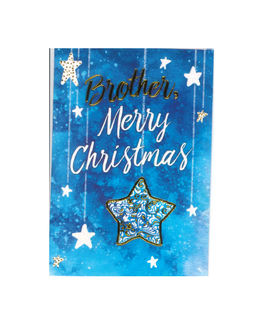 FORA XMAS CARDS BLUE WATERCOLOUR-BROTHER