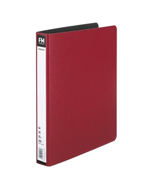 Ringbinder Fm Pvc Insert O/Lay 2/26 Red