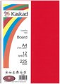 KASKAD A4 250GSM BOARD 12PK ROSELLA RED