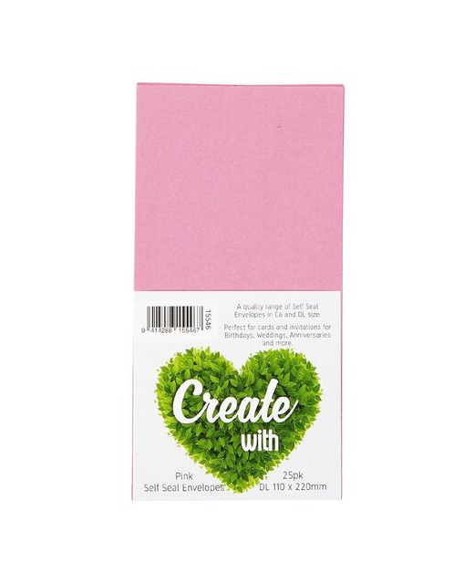 ENVELOPES DLE PINK 25PK