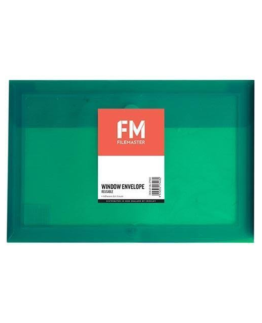 Document Envelope Fm Pvc Reusable Green