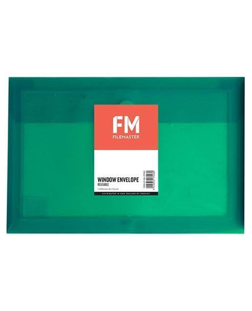 Document Envelope Fm Pvc Reusable Green