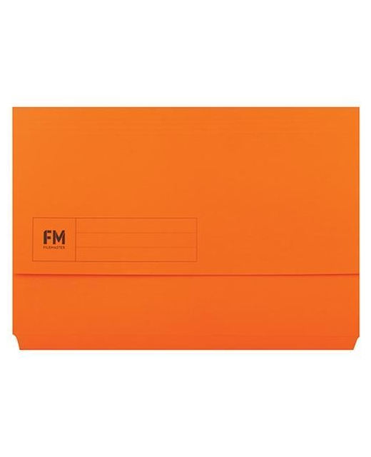 Document Wallet Fm Foolscap Orange