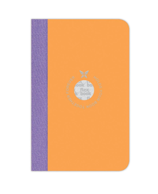 FLEXBOOK SMARTBOOK NOTEBOOK POCKET RULED ORANGE-PURPLE