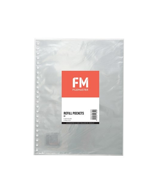 Display Book Fm Refillable Pockets  A4 Pack 10