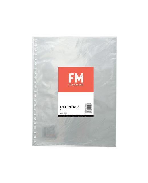 Display Book Fm Refillable Pockets  A4 Pack 10