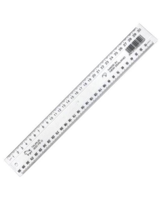 Ruler Taurus Clear 30Cm