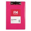 Clipboard File Fm  Fs Pvc With Flap Pink