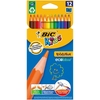 Coloured Pencil Bic Kids 93 Evolution Pack 12