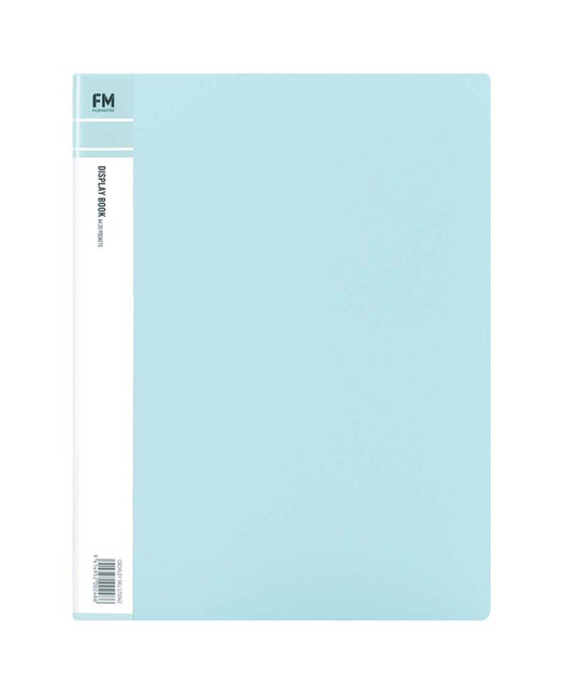 Display Book Fm A4 20 Pocket Baby Blue