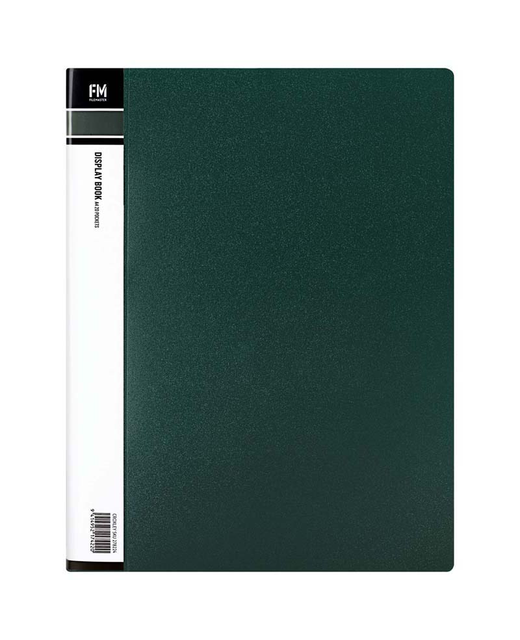 Display Book Fm A4 20 Pocket Forest Green