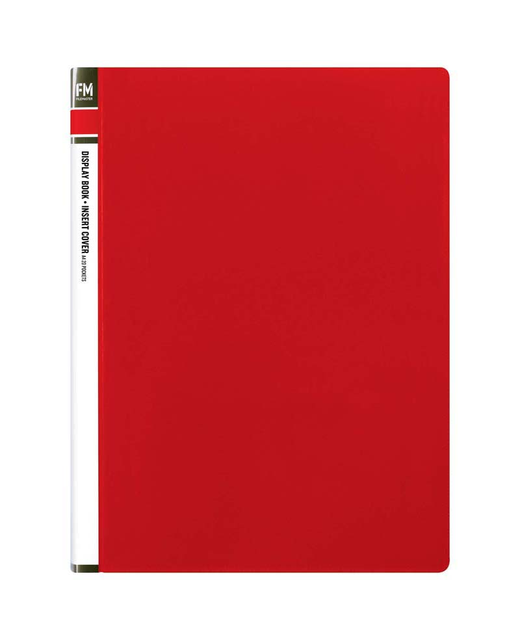 Display Book Fm Insert Cover 20 Pocket Red