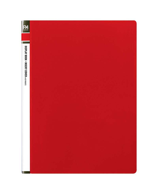 Display Book Fm Insert Cover 20 Pocket Red