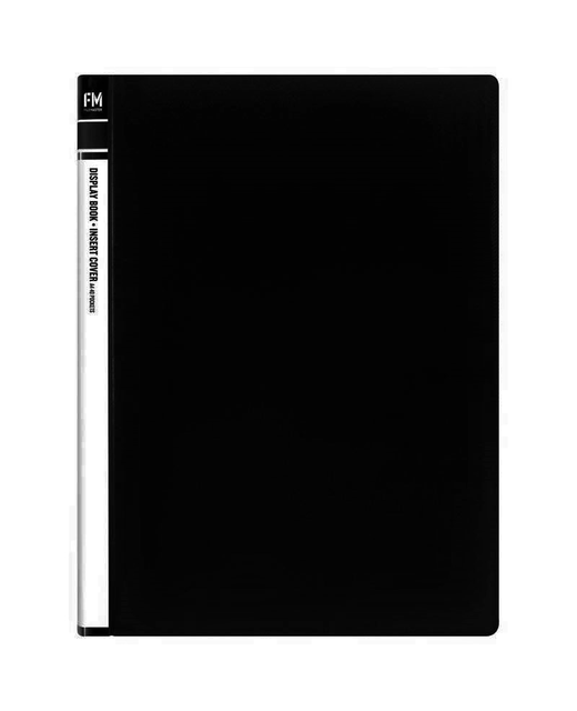 Display Book Fm Insert Cover 40 Pocket Black