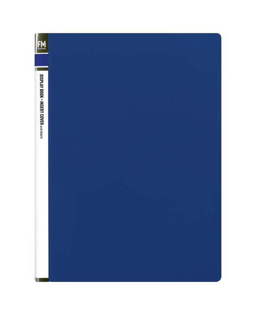Display Book Fm Insert Cover 40 Pocket Blue