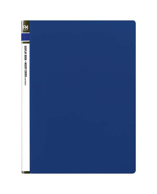 Display Book Fm Insert Cover 40 Pocket Blue