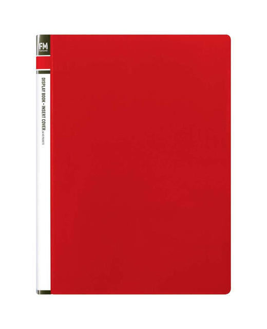 Display Book Fm Insert Cover 40 Pocket Red