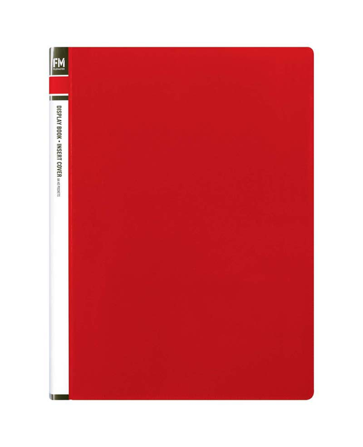 Display Book Fm Insert Cover 40 Pocket Red