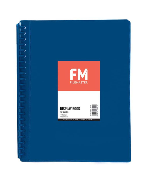 Display Book Fm Refill Insert 40 Pocket Blue