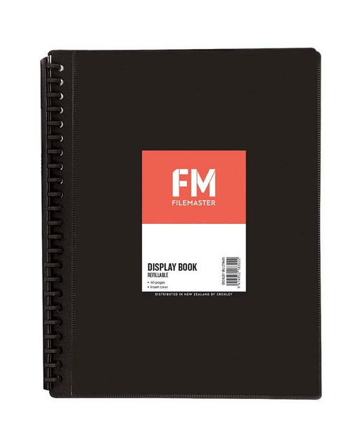 Display Book Fm Refill Inserts 40 Pocket Black