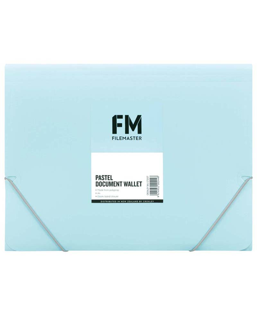 Document Wallet Fm Pastel Baby Blue A4