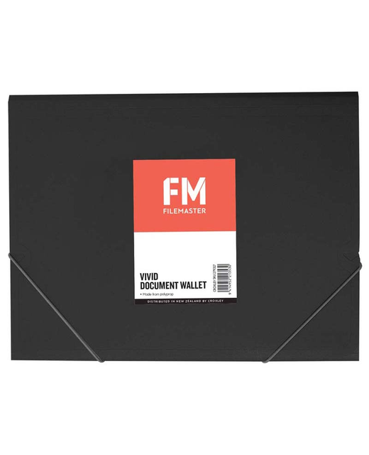 Document Wallet Fm Vivid Black