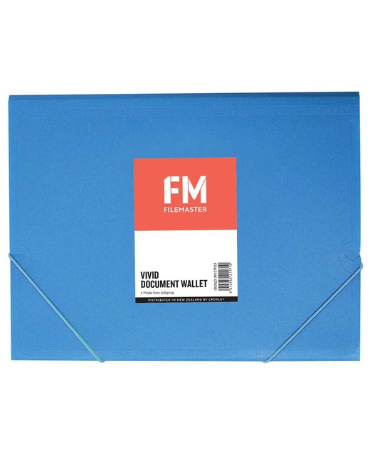 Document Wallet Fm Vivid Blue