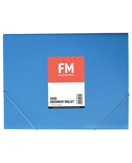 Document Wallet Fm Vivid Blue