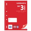 WARWICK EXERCISE BOOK SPIRAL A4 SB3 PG150 RULE 7MM
