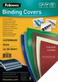 FELLOWES BINDING COVERS A4 250G BLACK PK 100