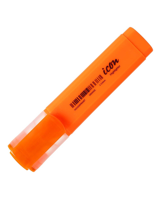 HIGHLIGHTER ICON ORANGE CHISEL TIP